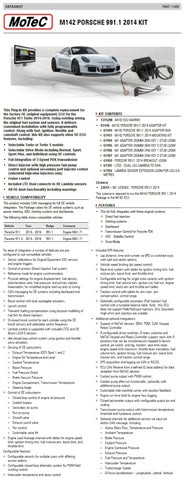 Motec Porsche 991.1 Plug and Play Kit