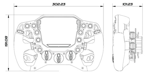 MoTeC STW195 Steering Wheel